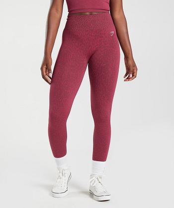 Dámské Legíny Gymshark Adapt Animal Seamless Růžové Hnědé | CZ 4028AHK